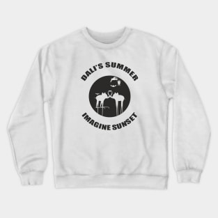 Dali's summer. Imagine sunset (black) Crewneck Sweatshirt